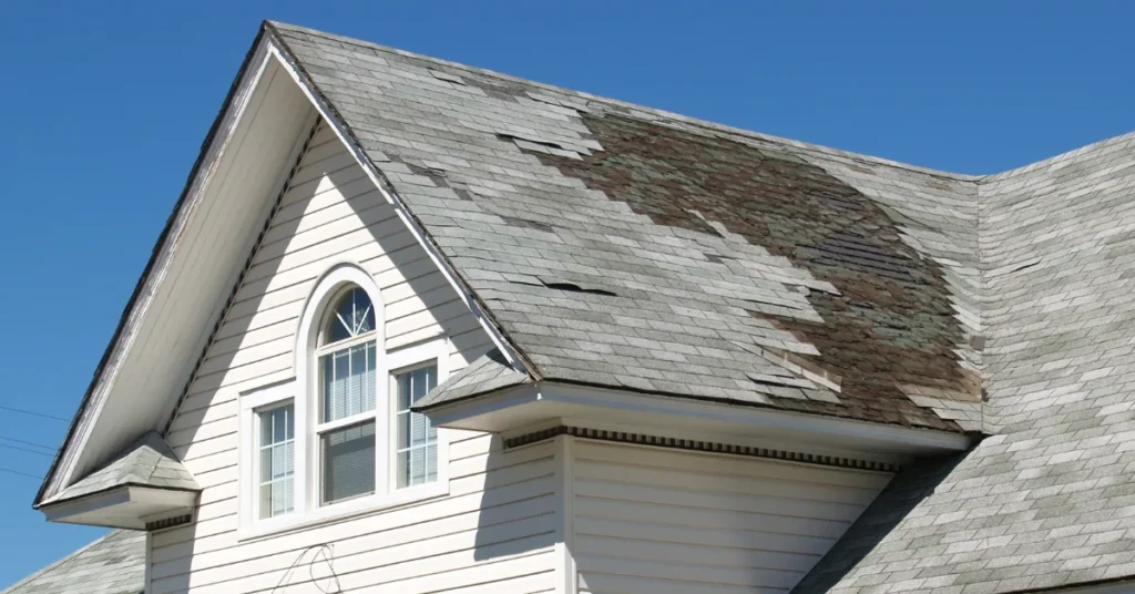 ROOF NEEDS REPAIRS