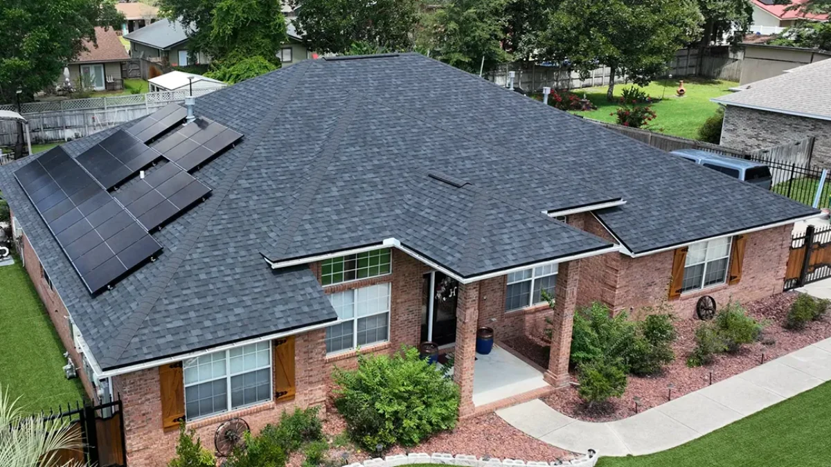 Homeowner reviewing roof financing options with a contractor - Tri-Link Contracting PA, WV, OH